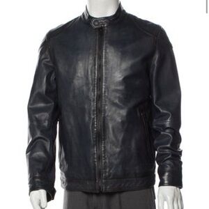 Men's Classic Black Leather Jacket